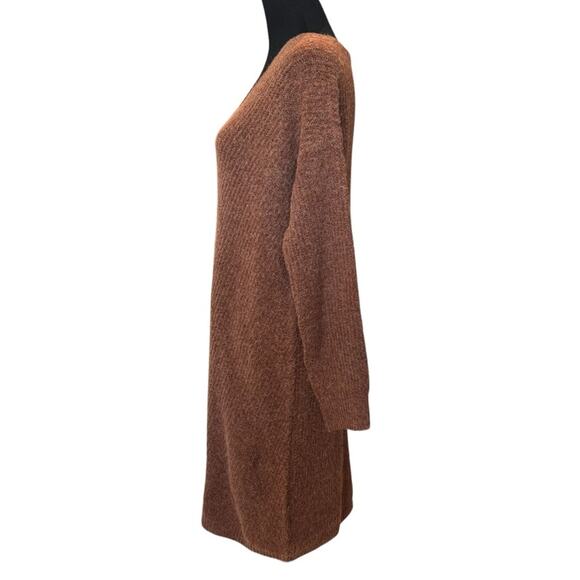 New ~ CASLON ~ Directional V-neck Long Sleeve Sweater Dress FALL - Picture 5 of 9